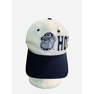 Hoyas Hat Georgetown Vintage Embroidered Snap Back Cap APEX ONE Varasity Wash DC